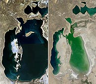 El mar de Aral se seca